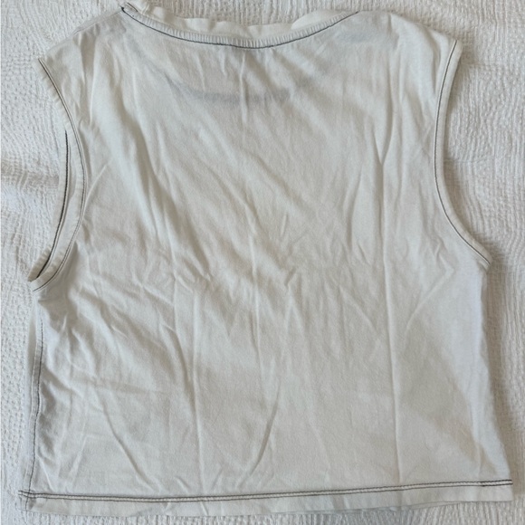Zara White Sleeveless Top - Picture 1 of 2